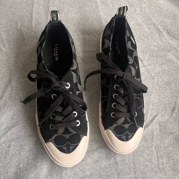 Coach Black Signature Shoe 9.5 - Picture 2 of 8
